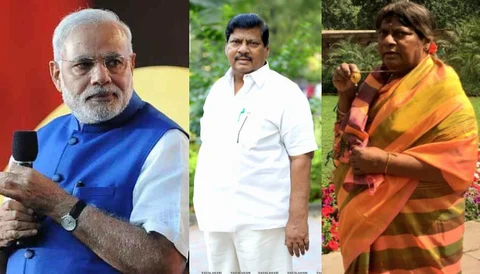 महिला बनकर पार्लियामेंट पहुंचे TDP सांसद, बोले- मोदी सरकार ने सबसे ज्यादा महिलाओं को लूटा है