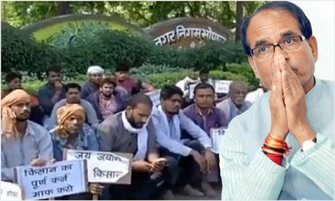 महाराष्ट्र के बाद अब मध्यप्रदेश में सड़कों पर उतरे किसान, 185 किमी यात्रा करके मिलने पहुंचे किसानों से नहीं मिले ‘शिवराज’