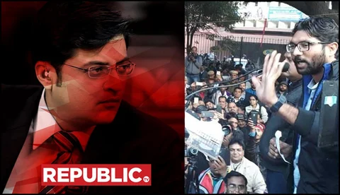 जिग्नेश मेवाणी का रिपब्लिक TV पर हमला, कहा-चाटुकार अर्नब गोस्वामी को सुनकर सिरदर्द हो जाता है