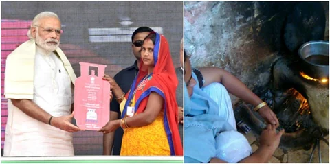 मोदी की उज्ज्वला योजना भी साबित हुई जुमला, बढ़े गैस कनेक्शन मगर महंगाई से घट गए सिलेंडर के इस्तेमाल