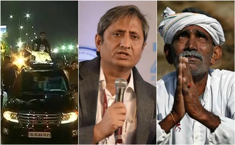 मोदी ने 9 km के रोड-शो में 90 करोड़ फूंक दिए, क्या उन्हें देश में मर रहे किसानों की याद नहीं आई ?- रवीश कुमार