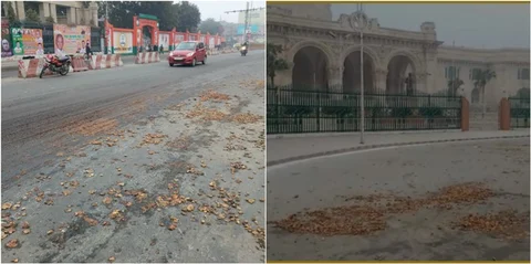 UP में योगी सरकार के खिलाफ किसानों का प्रदर्शन, विधानसभा और CM आवास के बाहर फेंके आलू