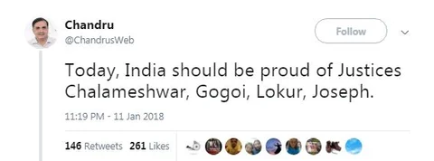 गौरी लंकेश को ‘कुतिया’ और अब सुप्रीम कोर्ट के जजों को ‘हरामी’ बोलने वाले को PM मोदी करते हैं फॉलो