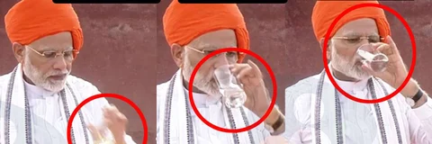 क्या राष्ट्रगान बजने के दौरान PM मोदी ने पिया था पानी ? जानें सच्चाई-