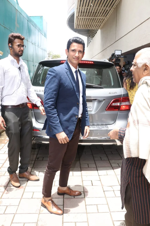 Sharman Joshi at Mission Mangal's trailer launch at Fun Republic in Andheri.