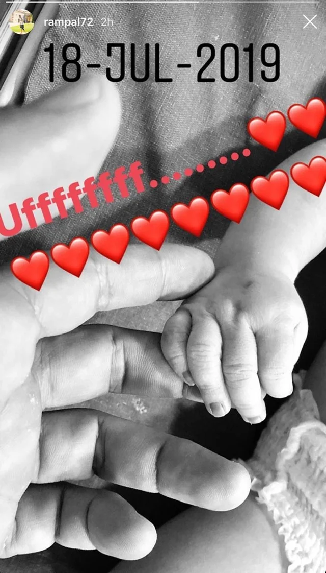 Arjun Rampal shares first picture of his newborn baby boy