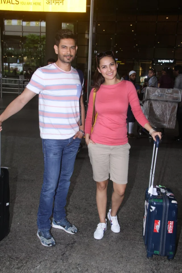 Keith Sequeira and Rochelle Rao spotted at airport
