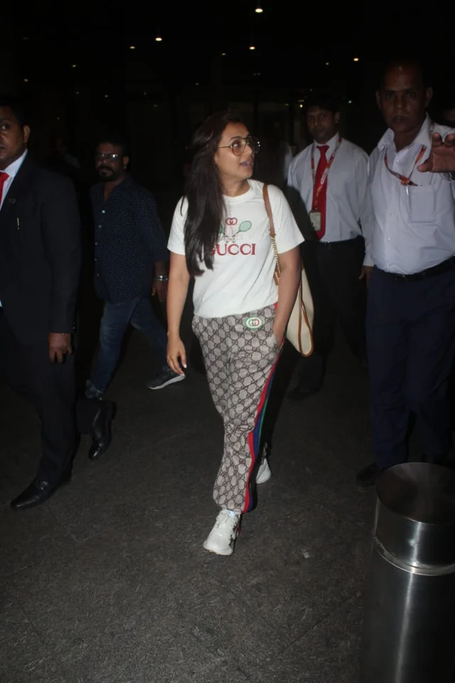 Rani Mukerji in Rs 1.7 Lakh Gucci outfit is turning heads at the airport
