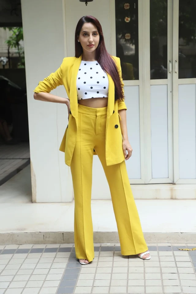 Nora Fatehi at Arjun Patiala promotion.