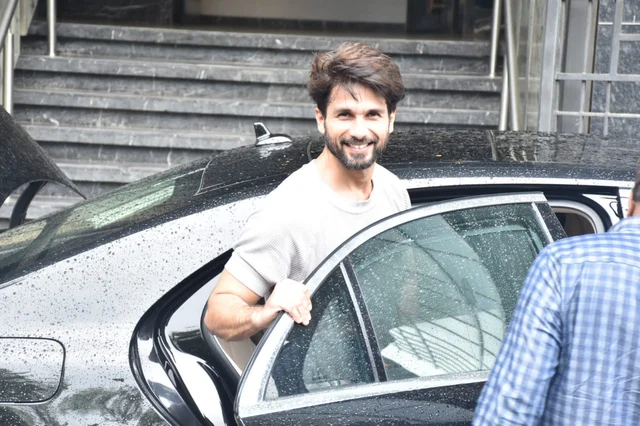 Shahid Kapoor snapped at gym Juhu.