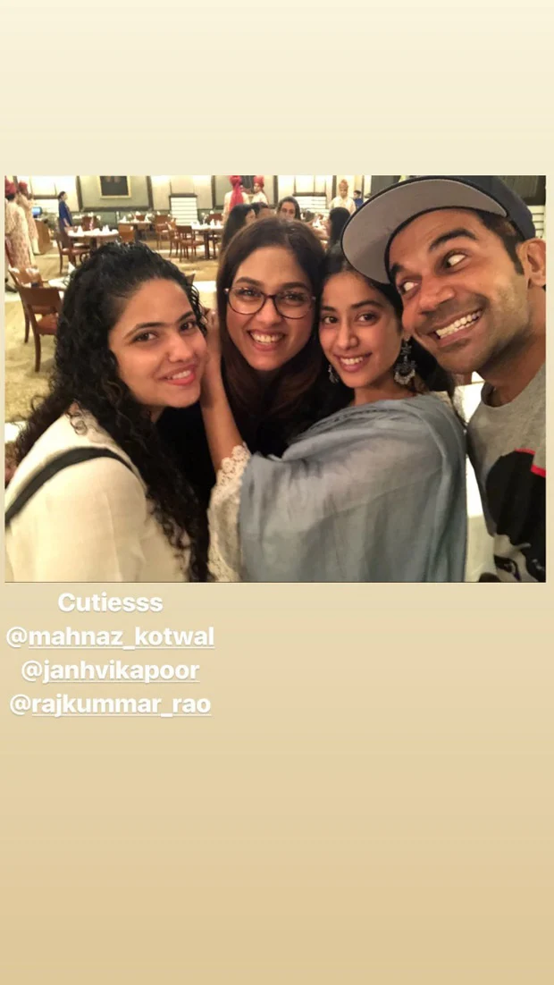 Janhvi Kapoor and Rajkummar Rao are happy souls post the Agra schedule wrap up of RoohiAfza