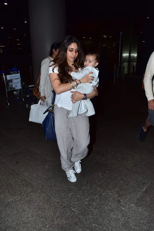 Ritika Sajdeh Sharma and baby Samaira