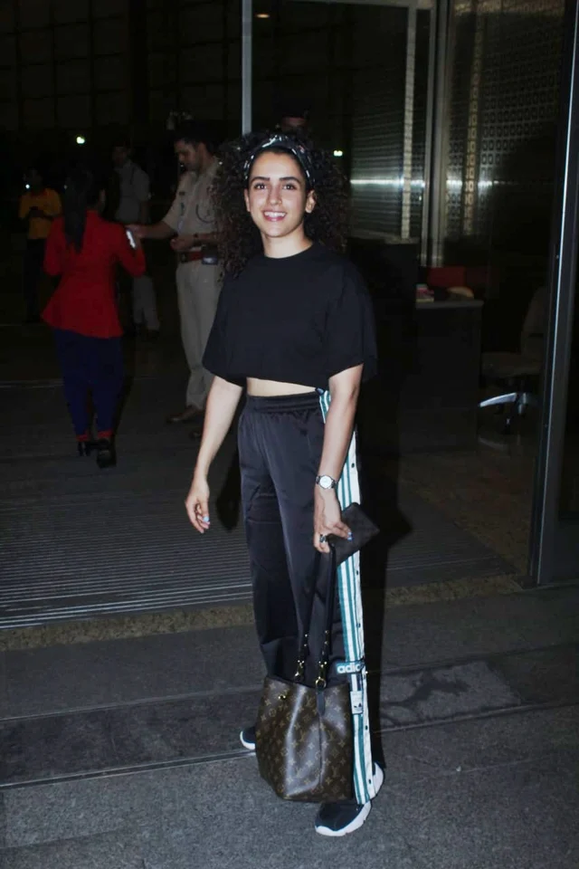 Sanya Malhotra snapped in the city, she was all smiles to lenses.