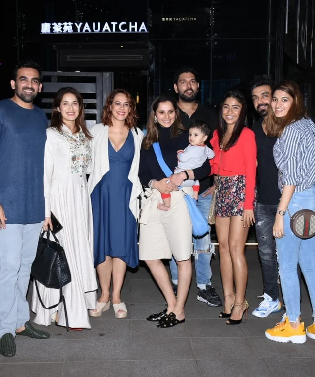 Yuvraj Singh with wife Hazel Keech had some great time and dinner at Yauatcha in BKC with friends.