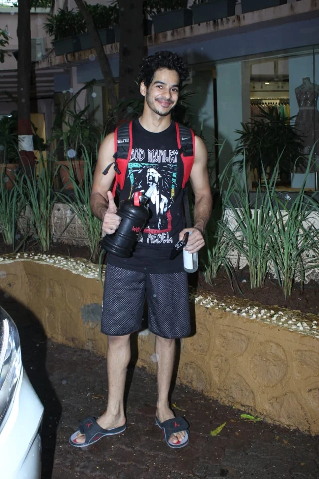 Ishaan Khattar spotted at gym in the city
