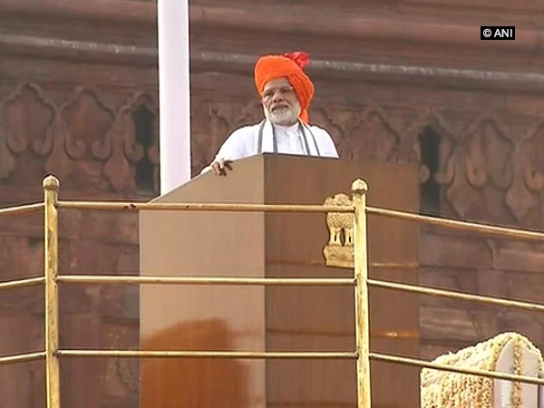 PM Narendra Modi continues turban tradition for first Independence Day address