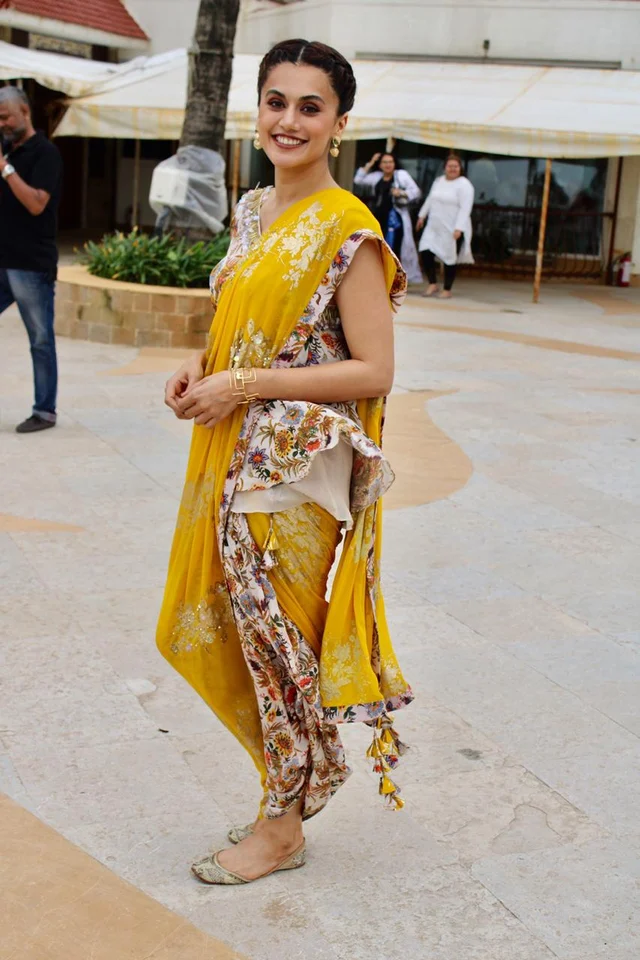 Taapsee Pannu spotted in the city.
