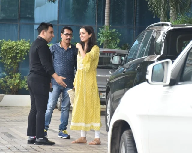 Shraddha Kapoor gearing up for 'Bagghi 3' snapped at Sajid Nadiadwala's office Andheri