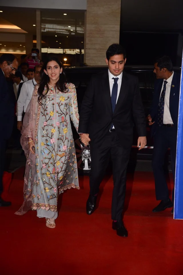 Ambani Bahus Shloka and Radhika twin in blue as they attend Reliance Industries’ AGM