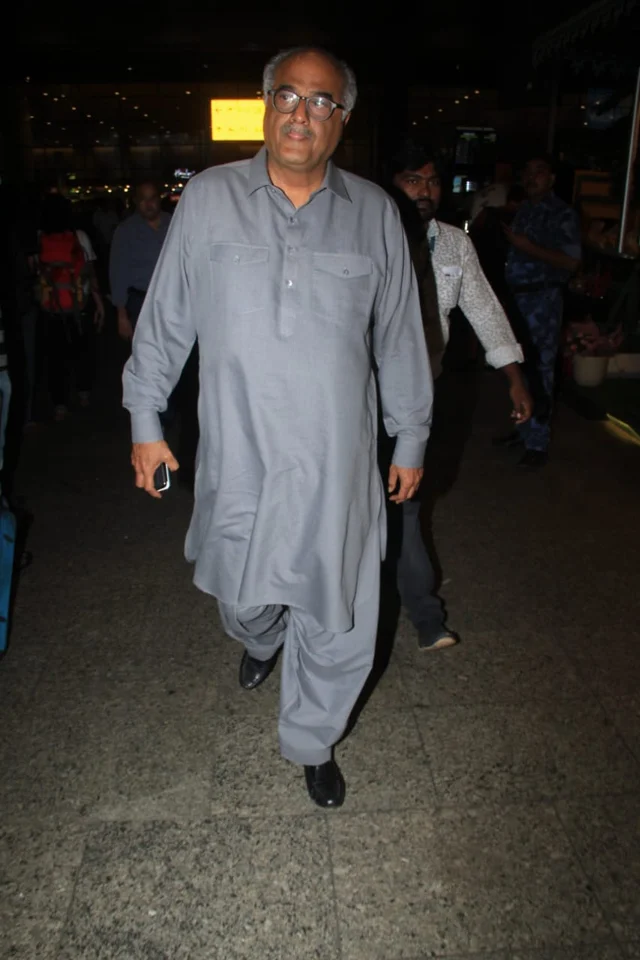 Film maker Boney Kapoor, Urvashi Rautela and Aditya Roy Kapur were spotted at the Mumbai airport as they arrived in the city late night.