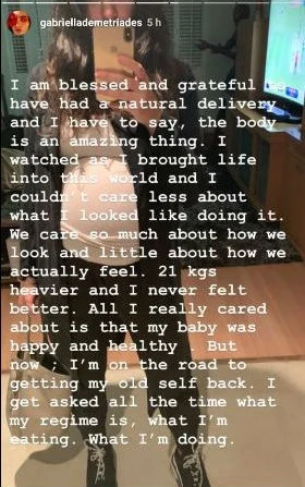 Gabriella Demetriades loses post-partum weight in just 11 days! Check out her body transformation