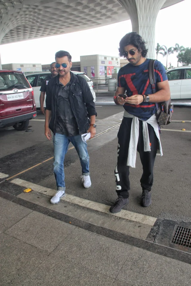 Sanjay kapoor at airport today