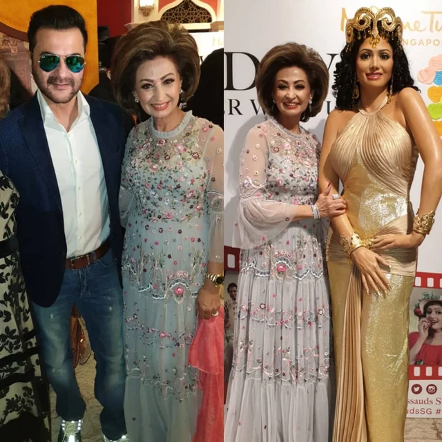 In Pics: Boney, Janhvi, Khushi Kapoor at the unveiling ceremony of Sridevi’s wax statue