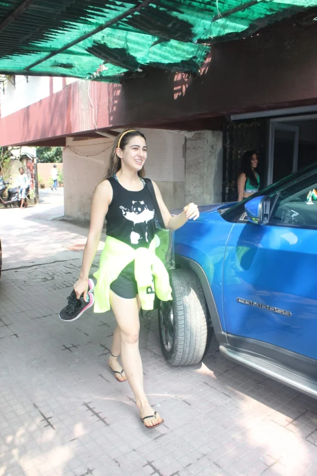 Sara Ali Khan at Pilates.