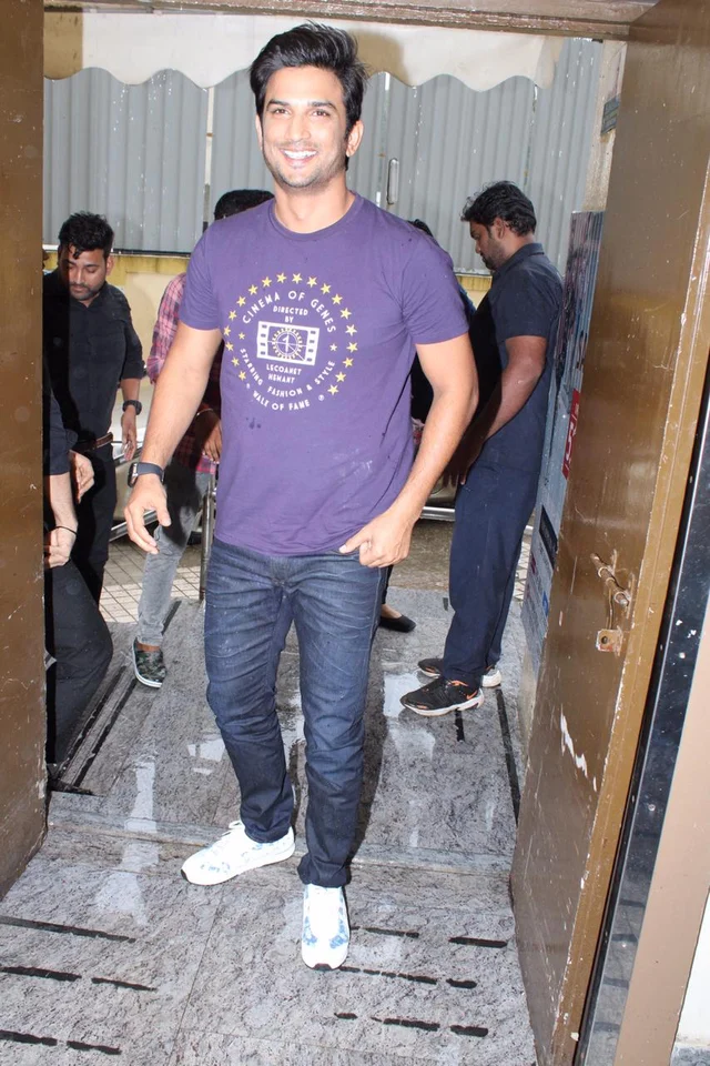 Chhichhore stars Shushant Singh Rajput, Varun Sharma and Shraddha Kapoor were snapped outside theater in Juhu, where they met fans. The three headed to the cinemas to see the crowd’s reaction post the film’s release.