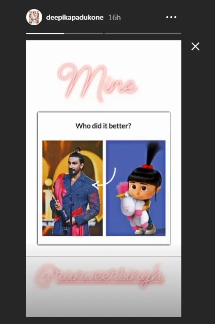 Deepika Padukone shares meme comparing her purple outfit to a mop