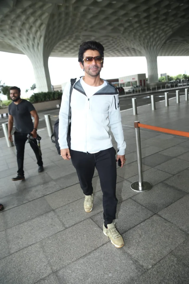 Comedian Sunil Grover spotted at Mumbai airport.