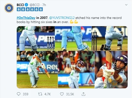BCCI tweet