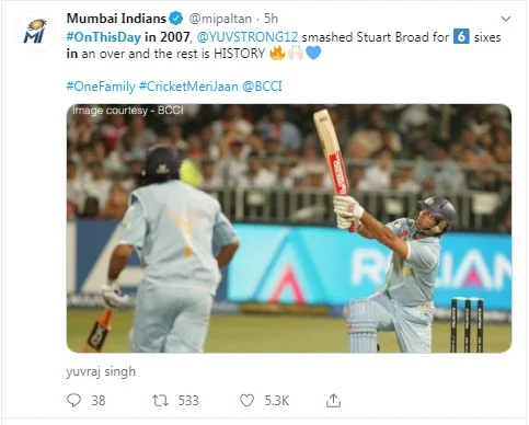 Mumbai Indians tweet