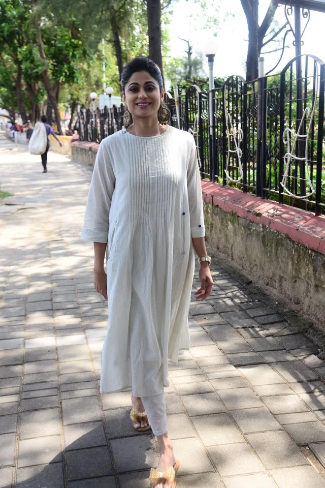 Shamita Shetty at a special walkathon