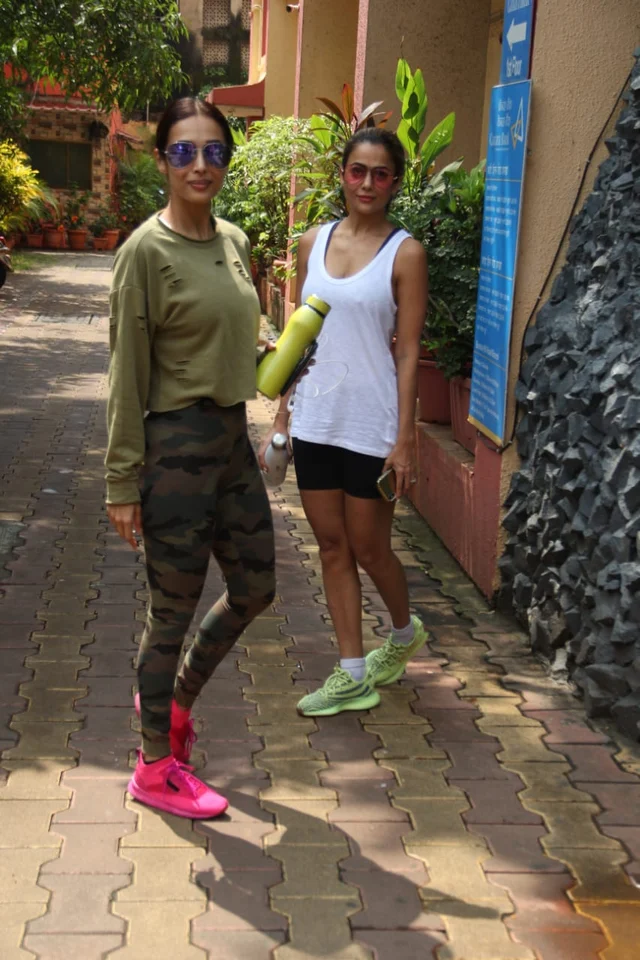 Arora sisters Malaika and Amrita at gym