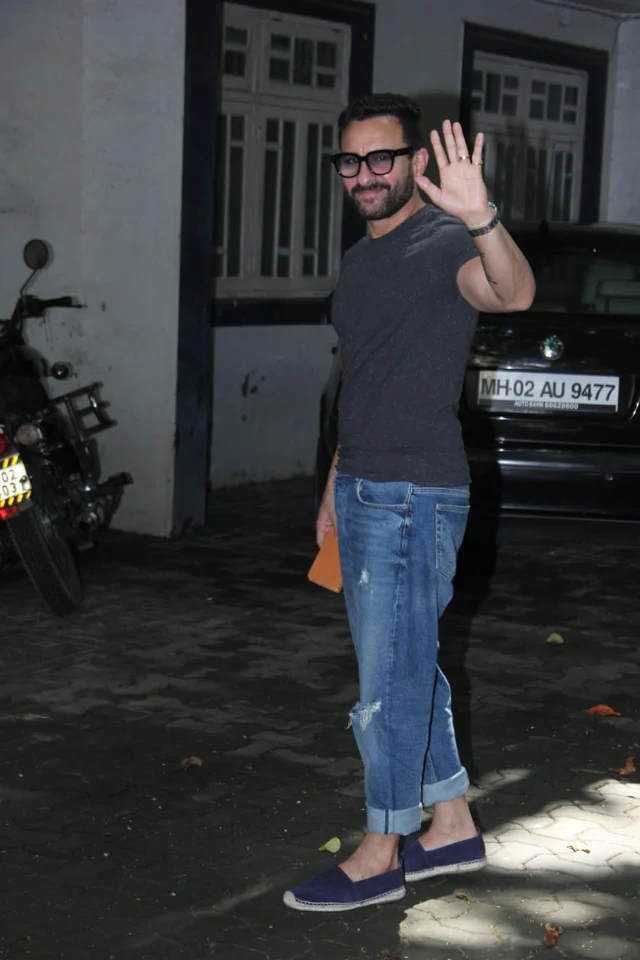 Saif Ali Khan spotted at dubbing studio in Bandra