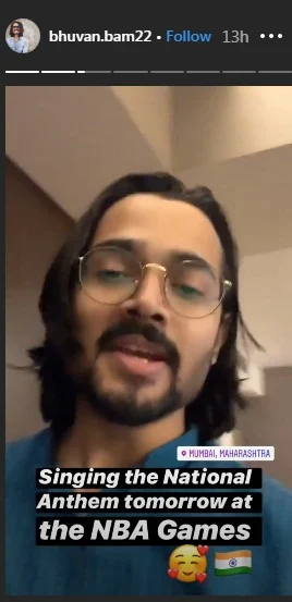Bhuvan Bam to sing National Anthem at India's first NBA games in Mumbai