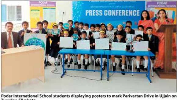 PIS celebrates UN International ear of Water Cooperation to mark ‘ Parivartan Drive’