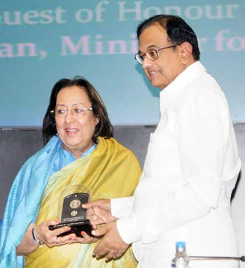 Union Finance Minister P Chidambaram at a function to mark the culmination of the 125th anniversary of Maulana Azad in New Delhi on Monday. PTI