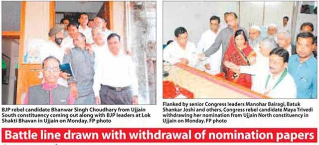 Triangular fight in two seats; direct contest in rest 5 seats
