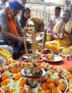 Indian cricket fans arranged a special pooja for India’s victory