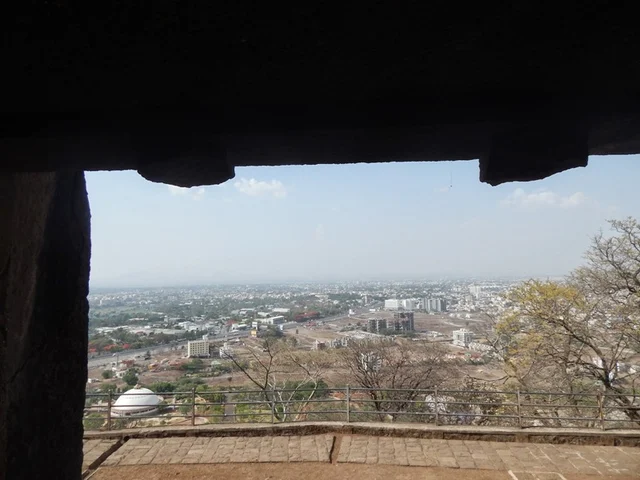 View from the top of caves