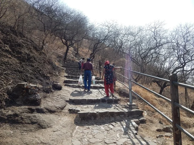 Stairs that lead you to the caves