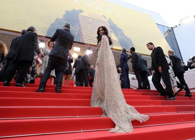 Indian Bollywood actress Aishwarya Rai arrives on May 13, 2016 for the screening of the film “Ma Loute (Slack Bay)” at the 69th Cannes Film Festival in Cannes, southern France.