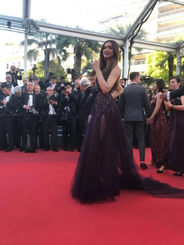 Cannes day 1: Deepika Padukone stuns in a flawless Marchesca gown. In pics