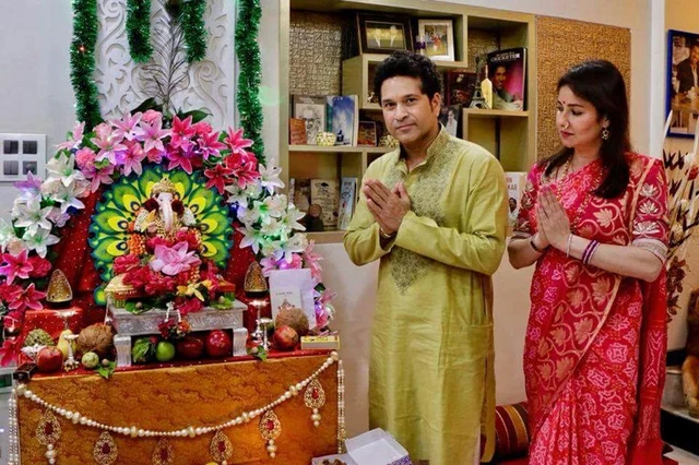 Ganesh Chaturthi 2017 pictures: Hrithik, Shilpa, Madhuri bring Lord Ganesh home