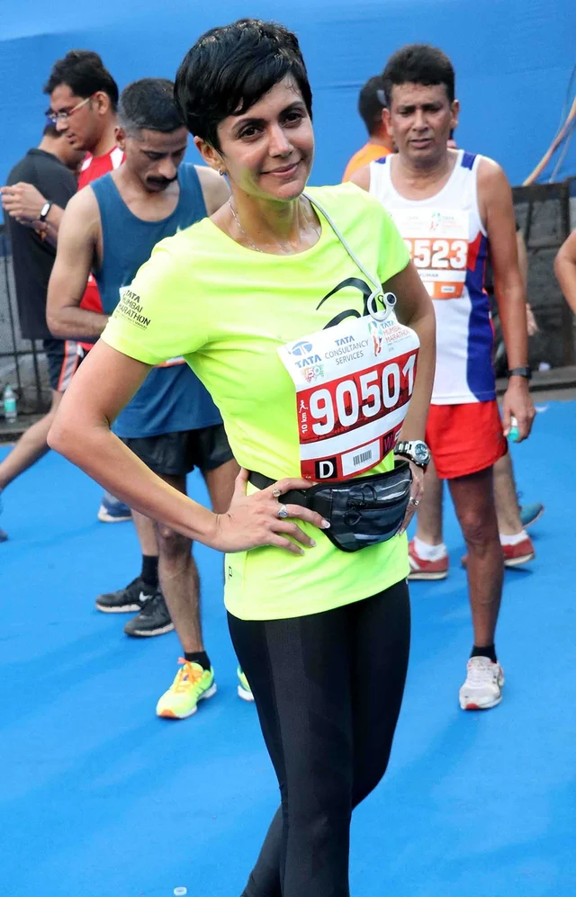 Mumbai: Mandira Bedi Marathon runners participate in Marathon Mumbai. Photo by BL SONI
