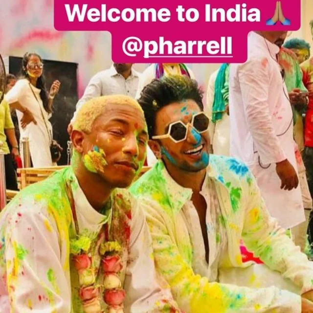 Ranveer Singh host Holi party for Pharrell Williams at Taj Land Ends; See pics