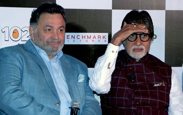 Rishi Kapoor and Amitabh Bachchan Photo by BL SONI