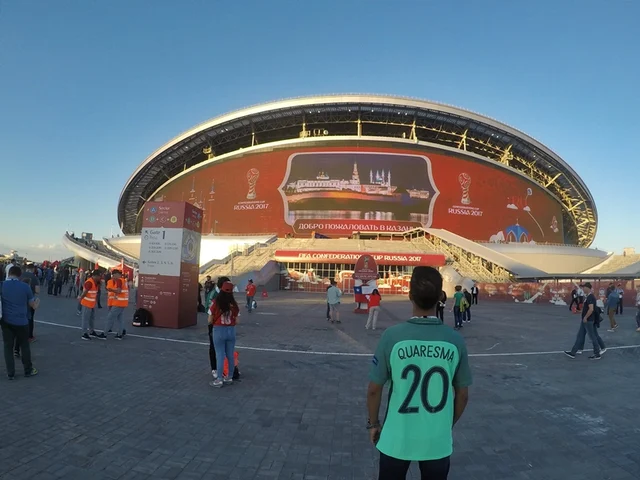 The beautiful football arena in Kazan